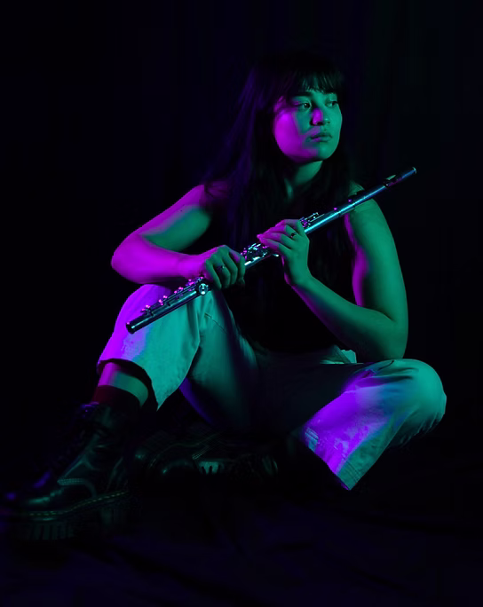 Mei S. (flute) Horizontal Photo
