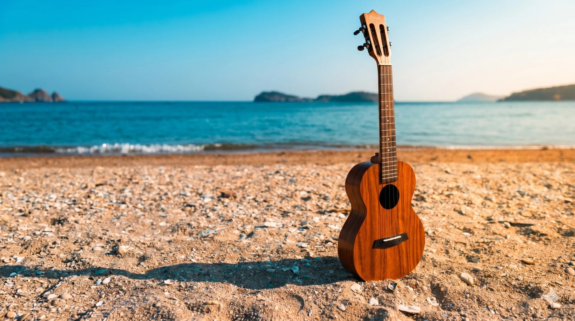 Musician performing on a ukulele