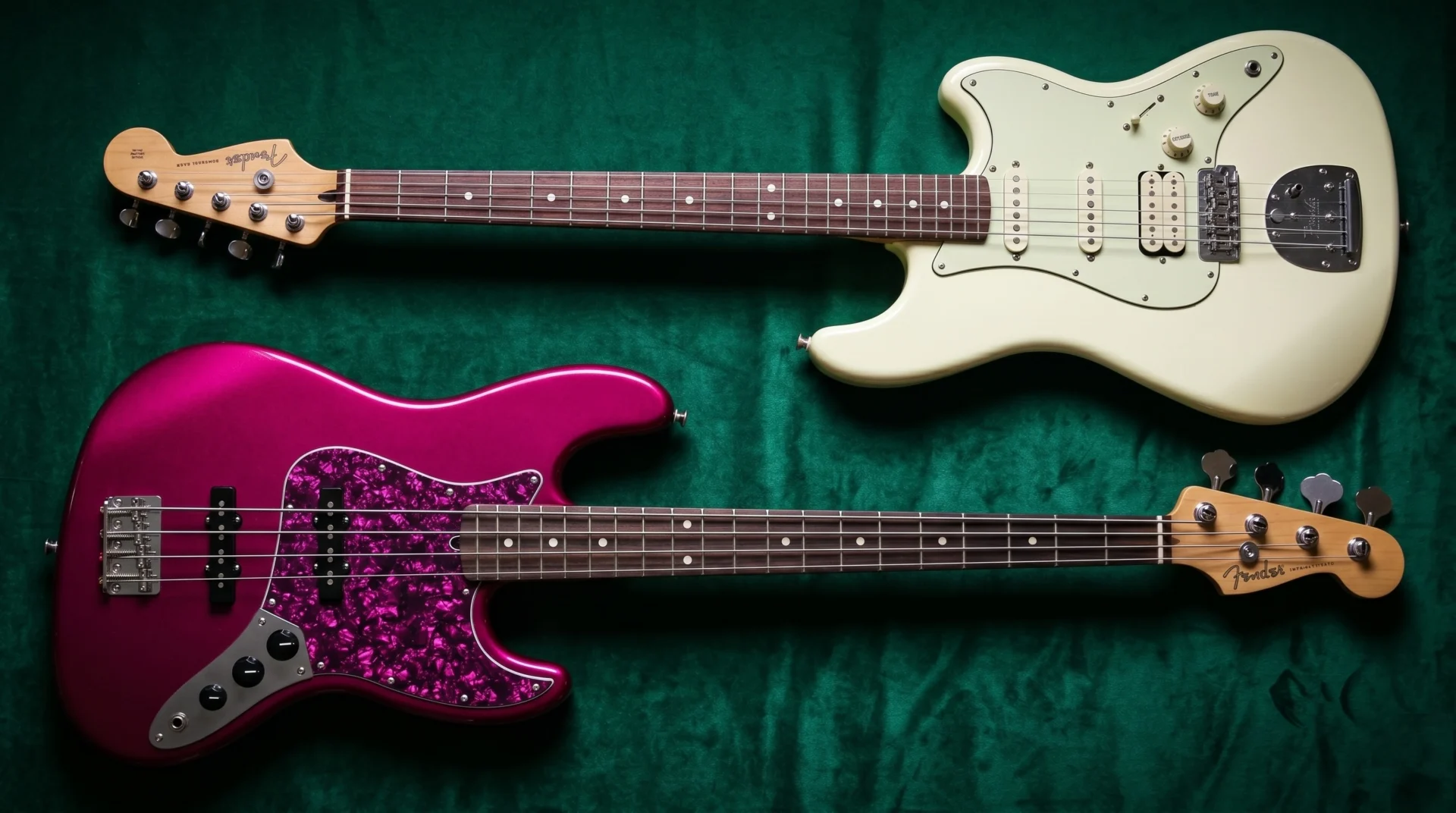Electric Bass shown in a performance or practice setting