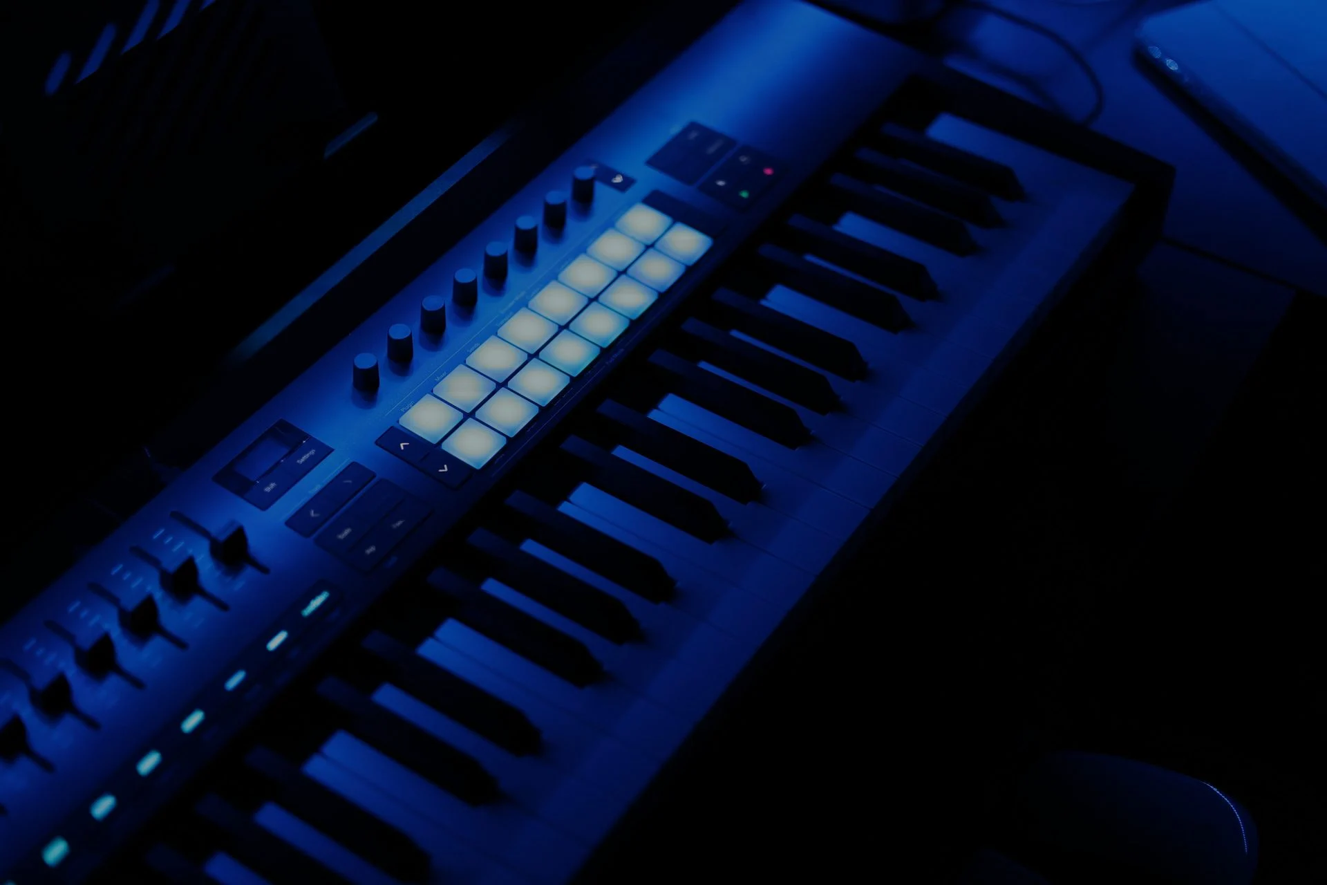 Recording studio with monitors, outboard gear, and a mixing desk