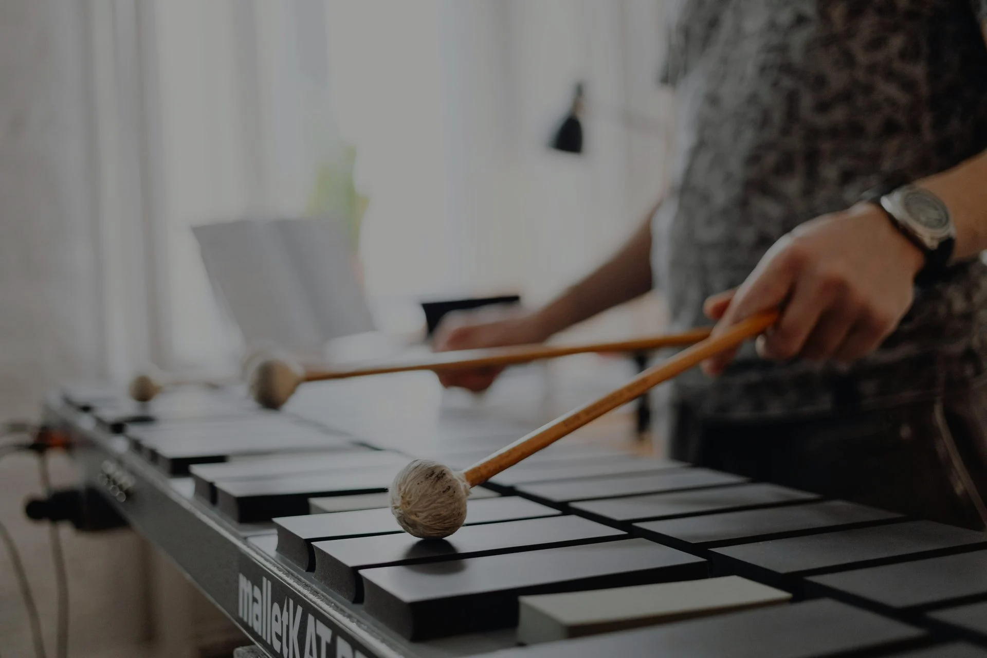 Xylophone & Marimba shown in a performance or practice setting