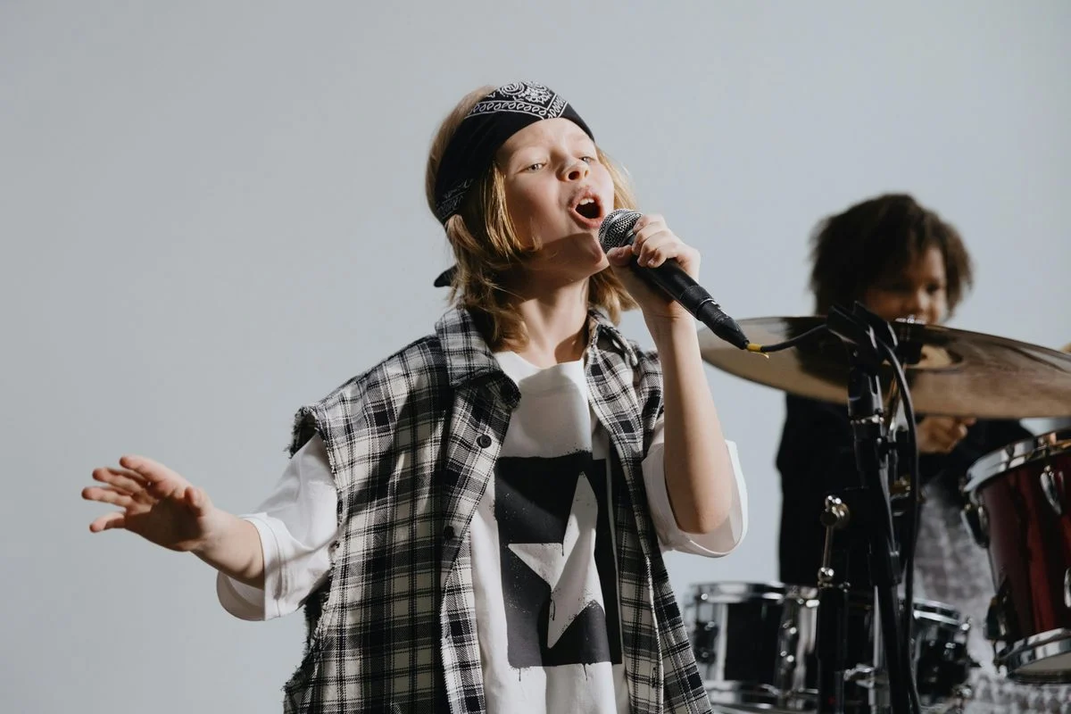 Voice lesson — student practicing broadway technique with an instructor