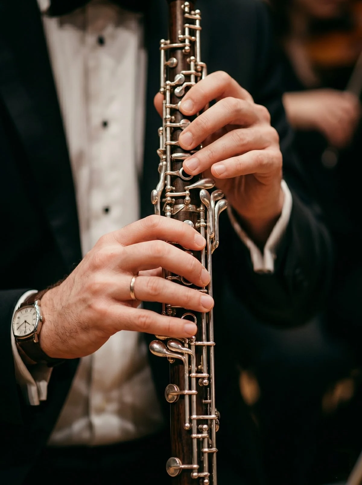 Oboe & English Horn lesson — student practicing with an instructor