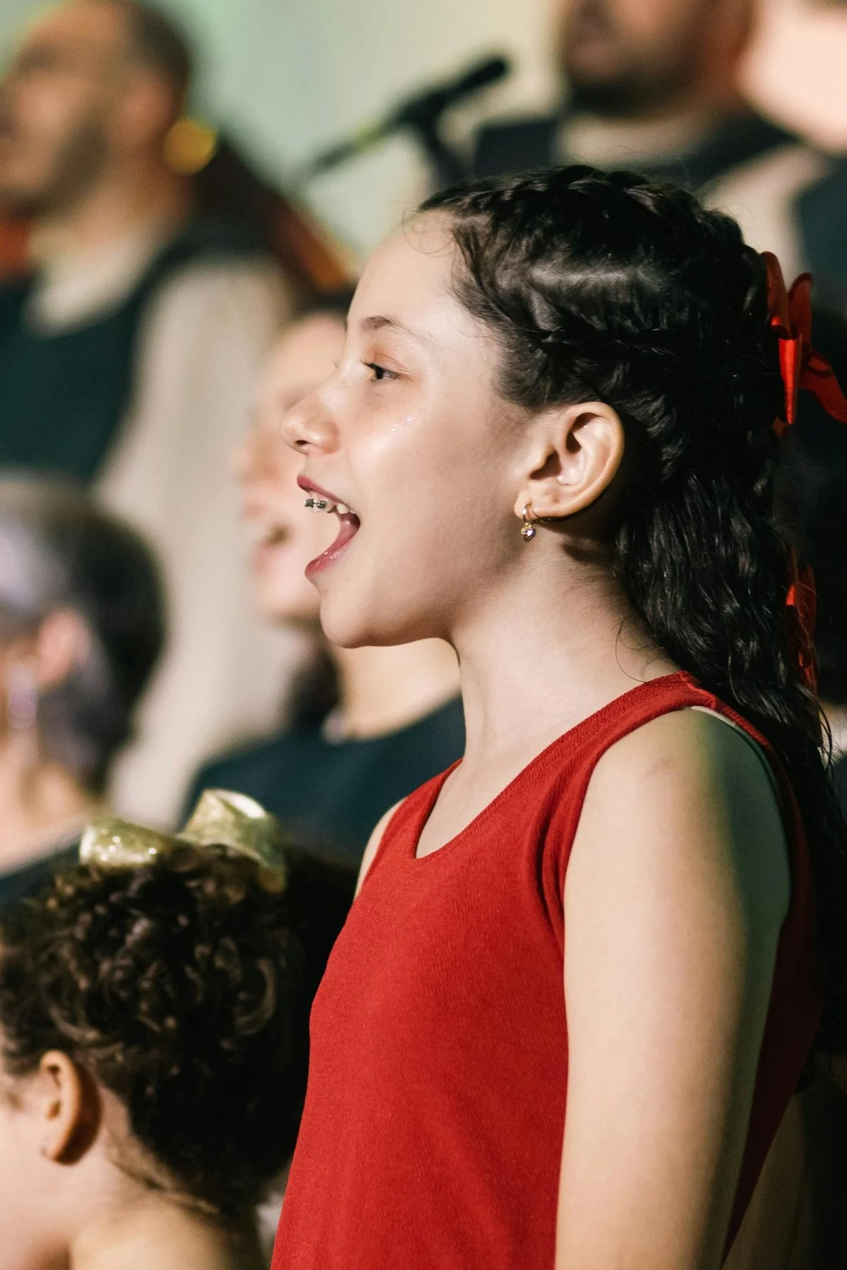 Voice lesson — student practicing soprano technique with an instructor
