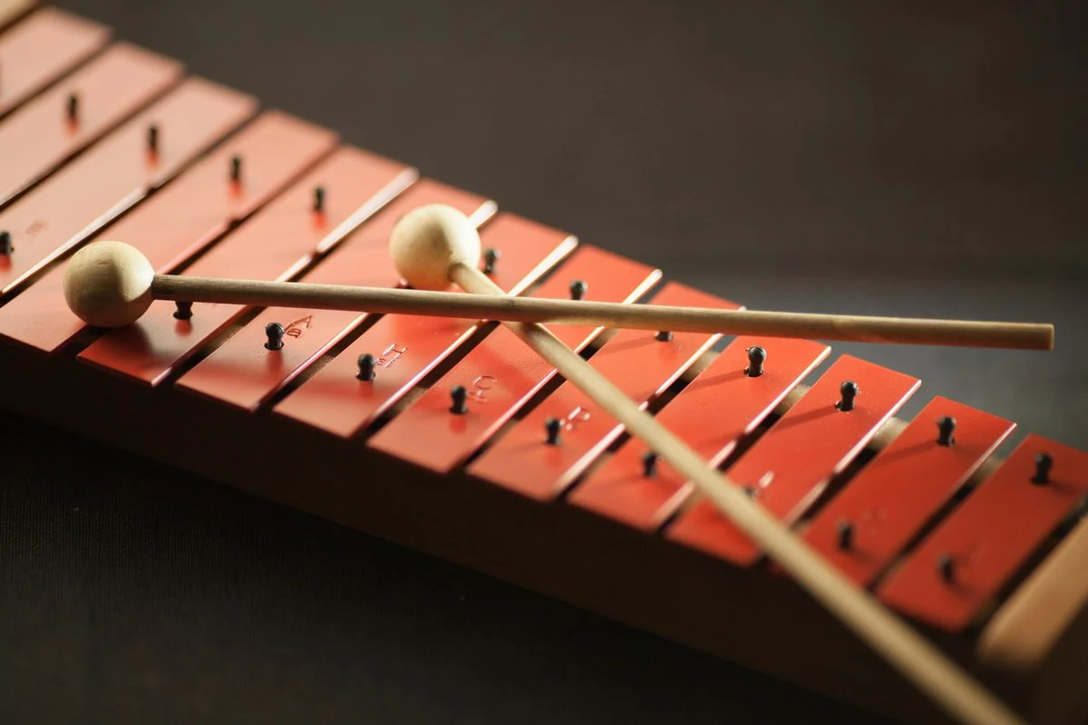 Xylophone & Marimba lesson — student practicing with an instructor